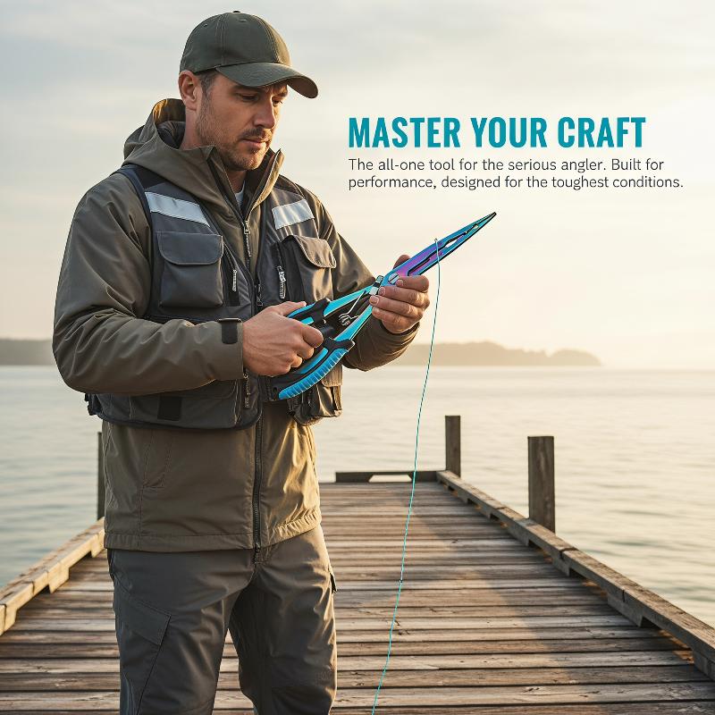 Saltwater Line - Pince de pêche allongée en acier
