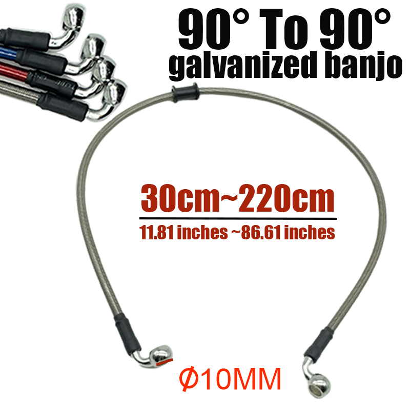 Braided Line - 10mm 90 degrés moto saleté vélo
