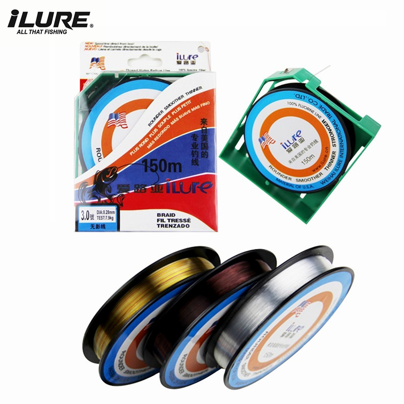 Fluorocarbon Line - Fil de pêche 150M en fluorocarbone,