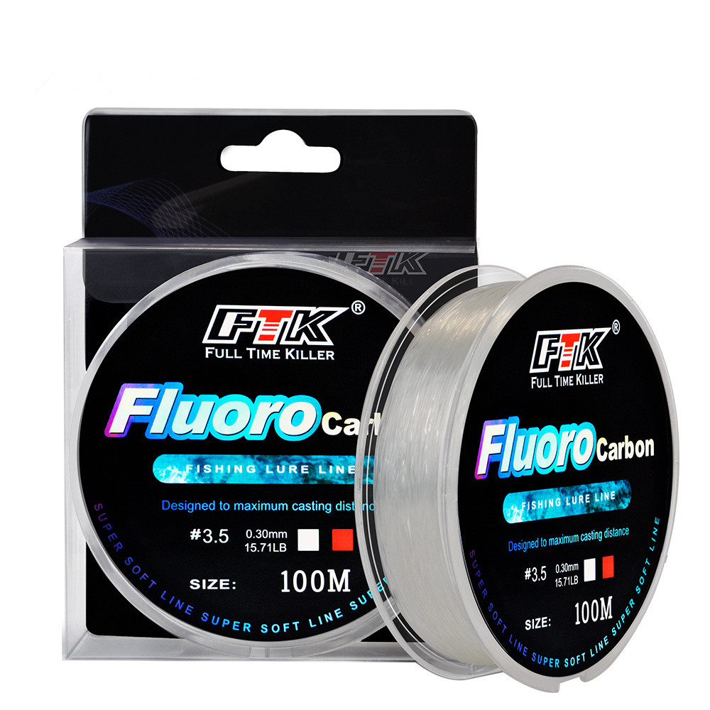 Fluorocarbon Line - Ligne de pêche avec appâts en