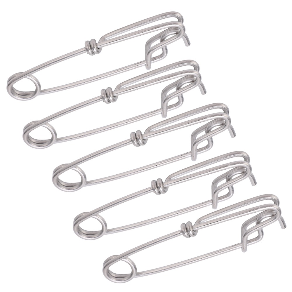 Saltwater Line - Clips durables en acier inoxydable, 5