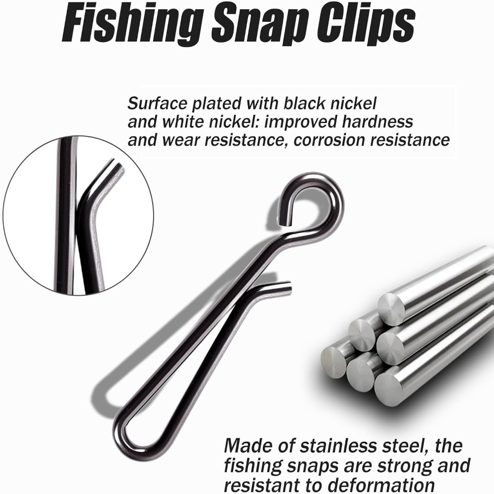 100 pièces de clips de pêche r - Saltwater Line avis et prix