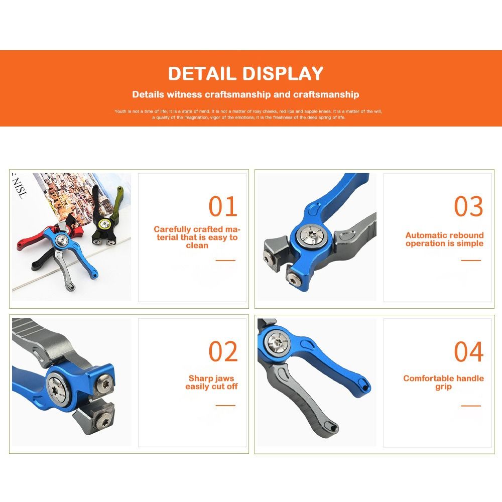 Pince de pêche en alliage d'al - Fishing Line Cutter avis et prix