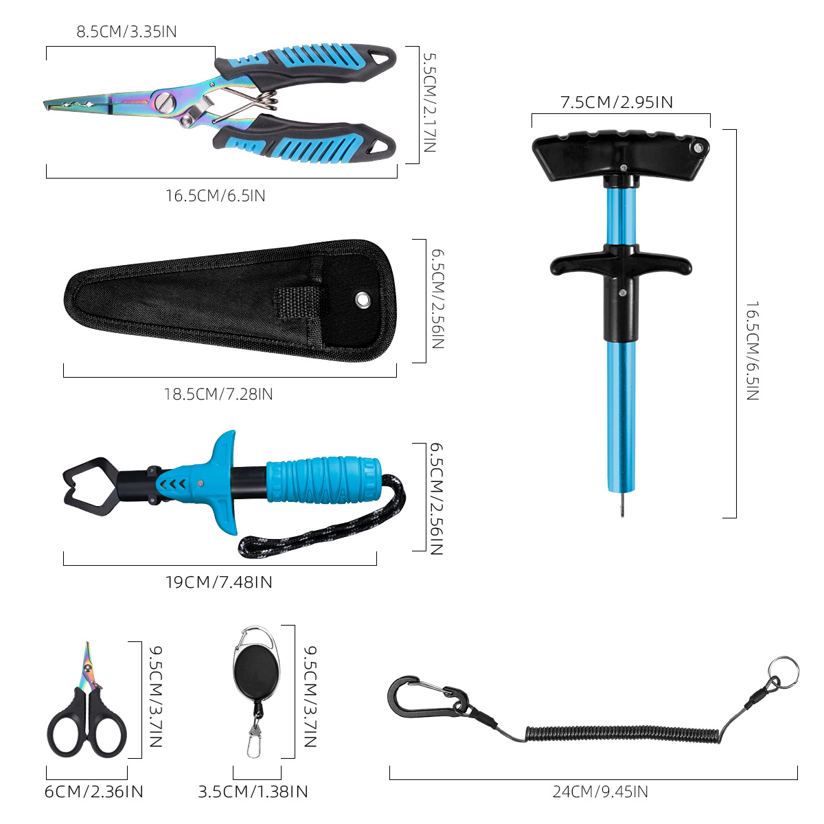 Ensemble d'outils de pêche 7 p - Saltwater Line avis et prix