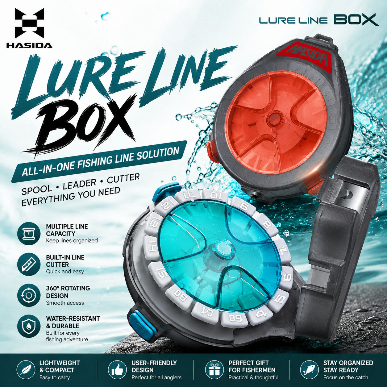 Boîte de rangement HASIDA pour - Fishing Line Box avis et prix