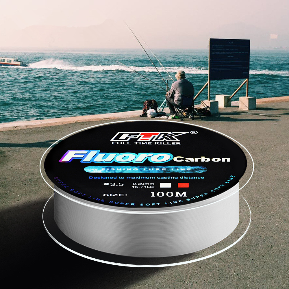 Ligne de pêche avec appâts en  - Fluorocarbon Line avis et prix