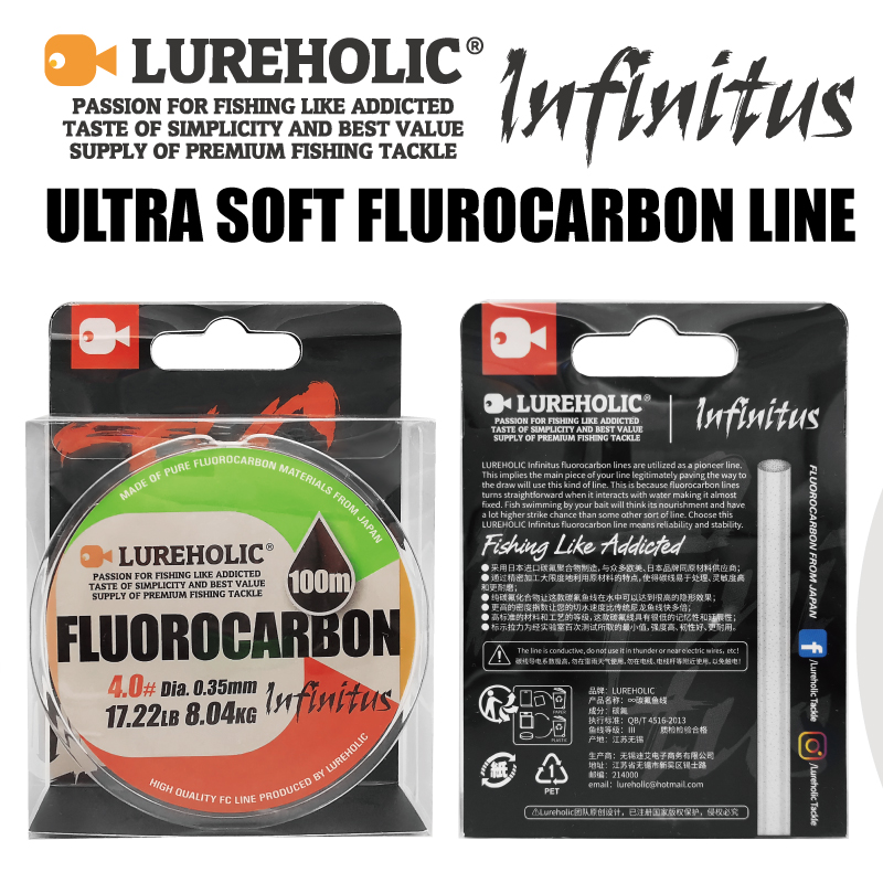 Ligne de pêche Lureholic Infin - Fluorocarbon Line avis et prix
