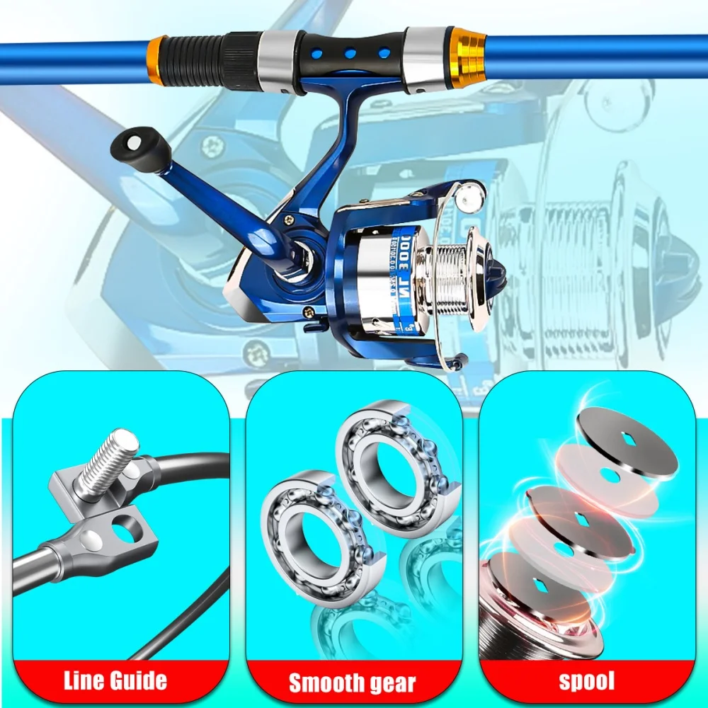 Ensemble de canne à pêche téle - Fishing Line Spooler avis et prix