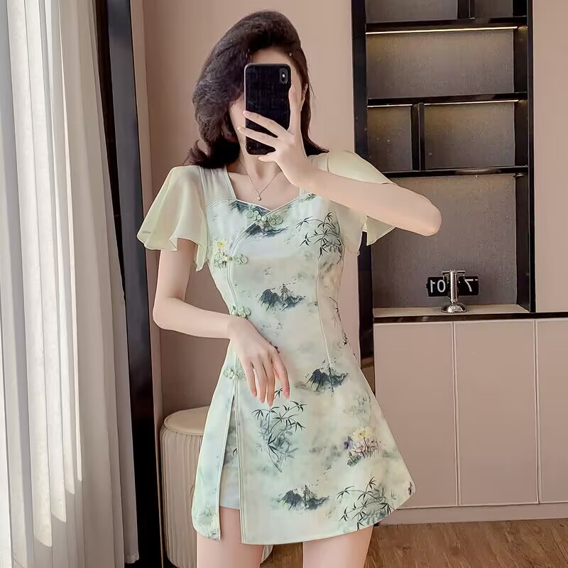 Ensemble deux pièces Cheongsam - Fly Line avis et prix